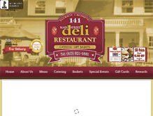 Tablet Screenshot of mainstreet-deli.com